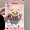 3D Розовая Цветочная Повязка на Голову Магнитная Подставка для Телефона Плачущий Малыш Сильное Присоска на Стол Ленивый Держатель Совместим с MagSafe iPhone 15 14 13 12 Pro Max