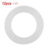 12 шт. плоская прокладка, белые силиконовые уплотнительные кольца, уплотнительные шайбы для сильфонных шлангов (1,2 дюйма)