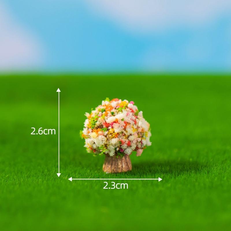 Micro-landscape Simulation of Green Trees Flowers Moss Horticultural Ecology Bottle-making, Scene Decorations Accessories, and Small Ornaments
