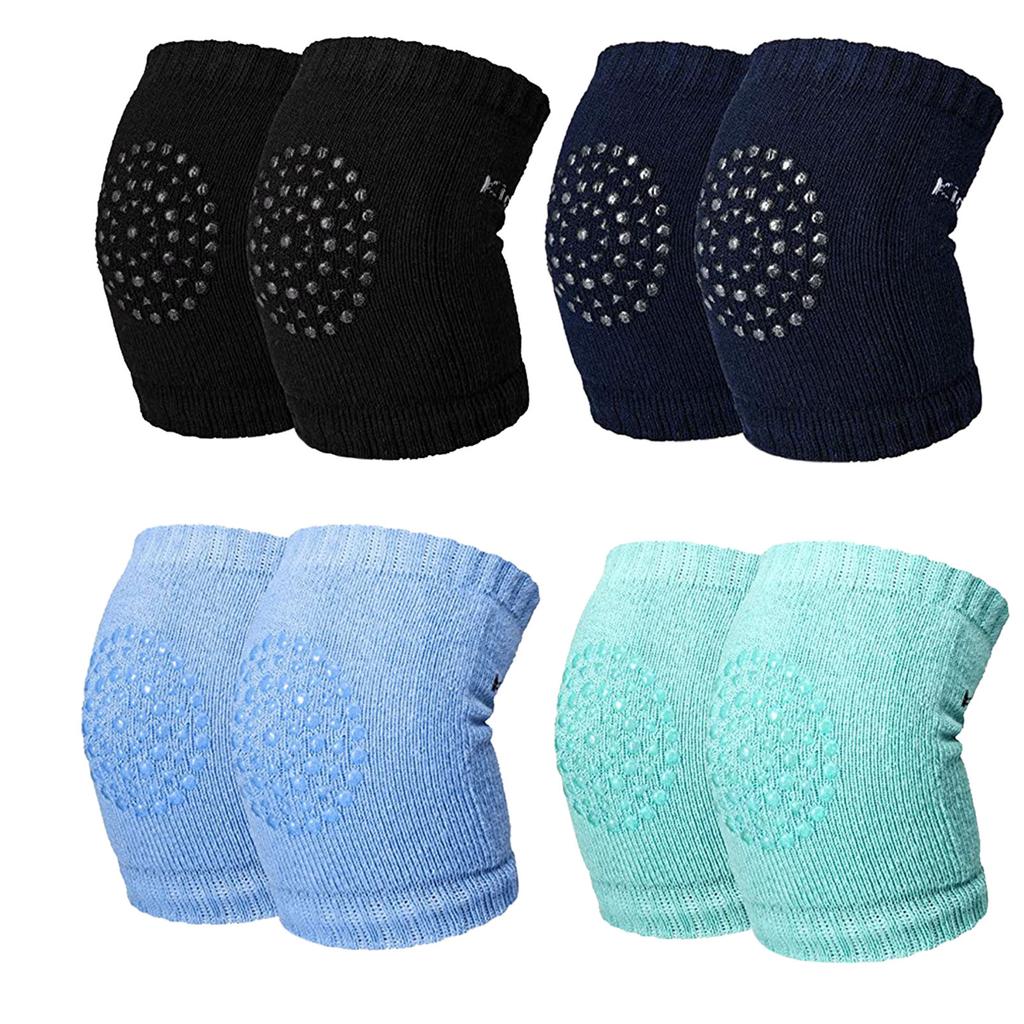 (проектор)4 пары детей, детская безопасность, спорт, ползание на локтях, наколенники, защитное снаряжение