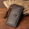Long Men's Wallet Pu Leather Men Clutch Bag Luxury Business Wallet Handbag