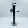 Hand-Cranked Trailer Jack Stand Reinforced with Side Crank Handle