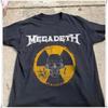 Редкая футболка с логотипом Megadeth, Винтажная черная футболка для унисекс, 80-е, Металл, Размеры S-5XL