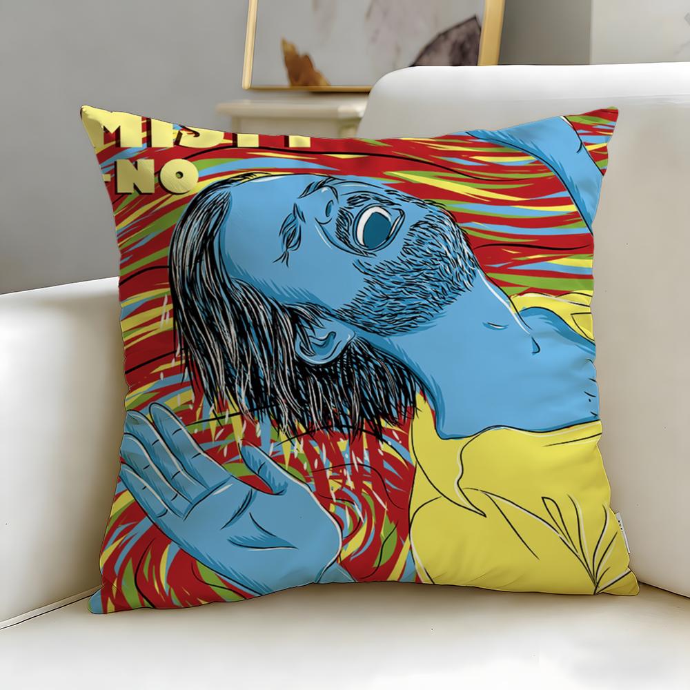 Hot Jjohn Mistying Cushion Cover Soft  EasyWash Pillow Case  Versatile for Couch Bed Travel and Office