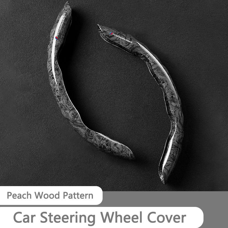 2Pcs Car Non-Slip Steering Wheel Cover Protection Accessory For BMW Performance M Power E36 E39 E46 E53 E90 M3 M5 X1 X3 X5 X6 X7 BV4