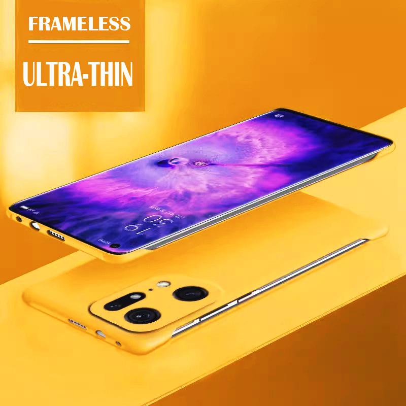 Твердый чехол-накладка из ПК цвета конфет без рамки для Oppo Find X6 pro X7 Ultra x6pro Противоударные ультратонкие чехлы