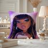 BBratzZ Fashion mMask gGirl Cushion Cover Antidustmite Pillowcase Invisible zipper silky short plush Sofa cushion cover