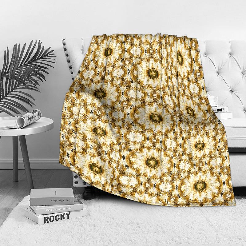 Mustard Yellow Geometric Pattern Throw Blanket Moroccan Kilim Rug Style Sofa Bed Decorative Cushion Cover Bedspread