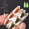 1Set With Hooks Artificial Fly Fishing Lure Set Anti-Rust With Throwing Aids Bionic Fly Fishing Bait Portable Angling Gear