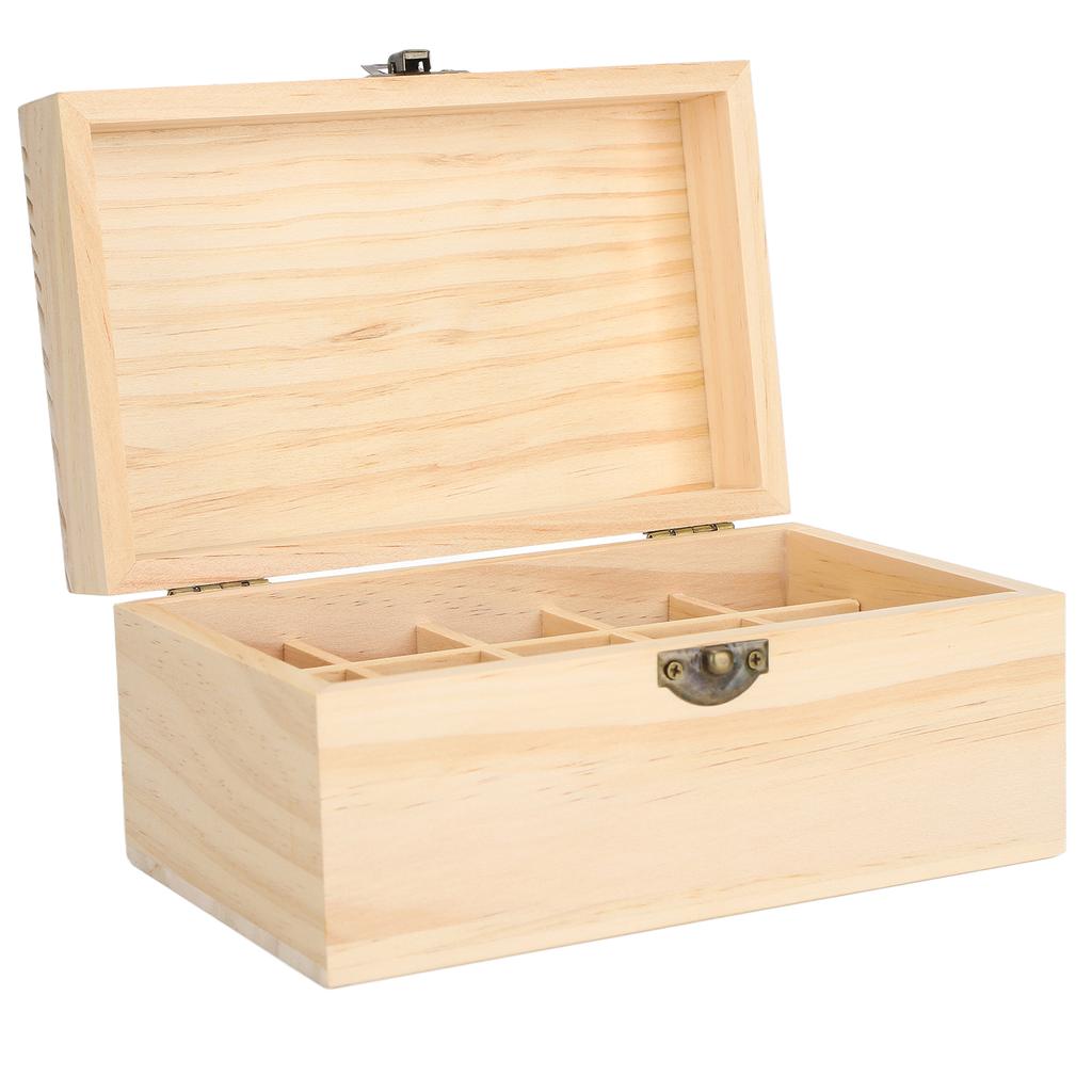 Коробка для эфирных масел на 15 ячеек, сосна, дисплей, защита от солнечного света, чемодан для хранения эфирных масел для дома, салона красоты