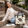 Boho Magic Book Print Canvas Tote Bag Casual Daily Shoulder Shopping Bag for Women
