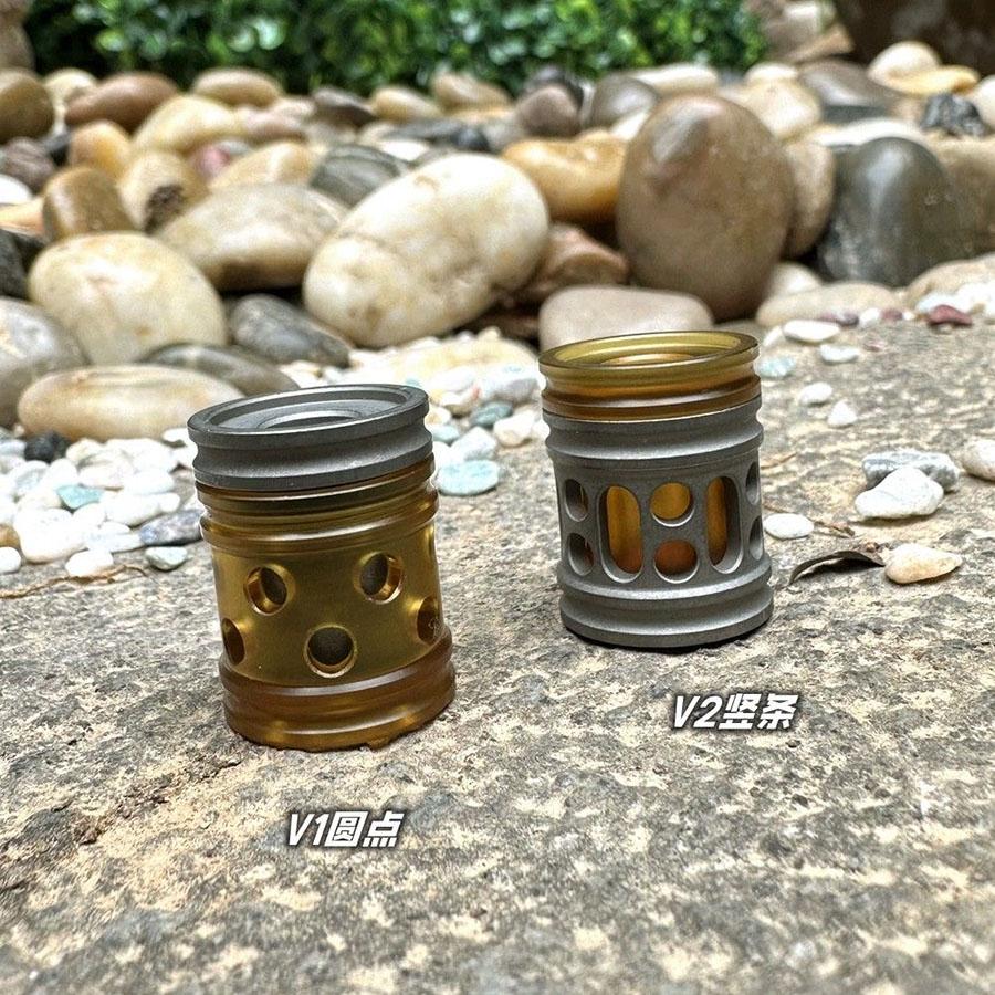 2-в-1 ПЭИ Титановый сплав DIY Бусины для ножа Подвески для шнурка Верёвка для зонта Подвеска EDC Плетёный паракордный шнурок Аксессуары для ножа