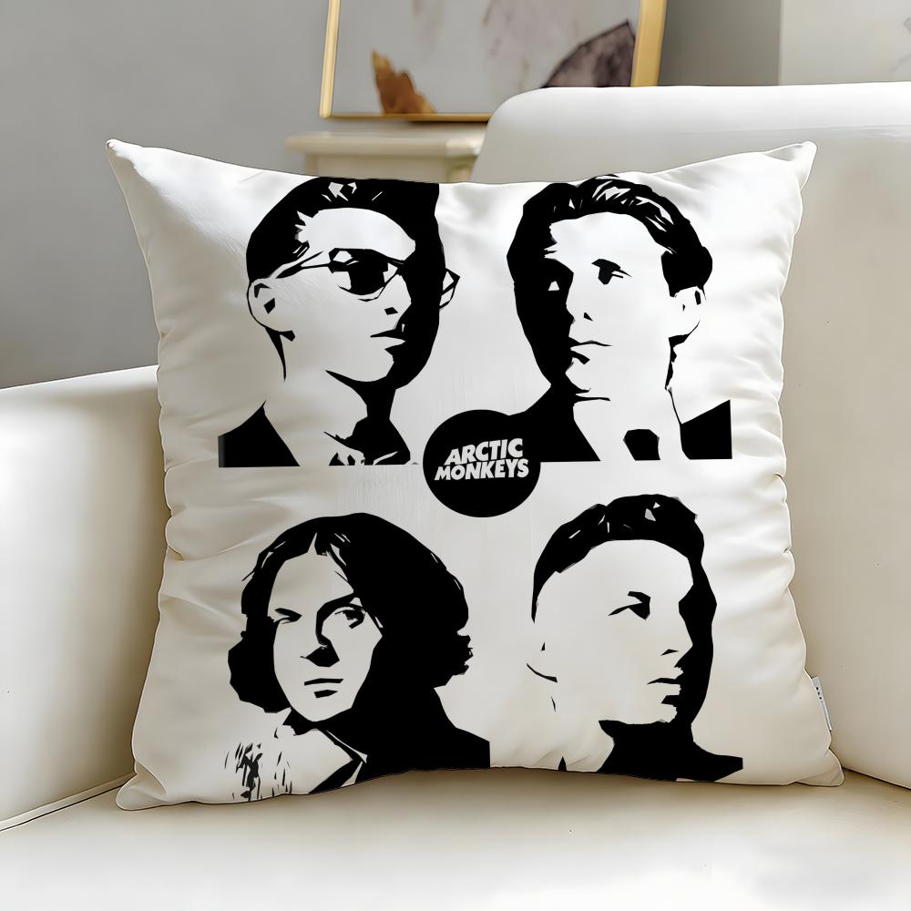 Классическая группа Arctic Monkeys Наволочка Мягкая Легко стирающаяся Подушка Универсальная для Дивана Кровати Путешествий и Офиса