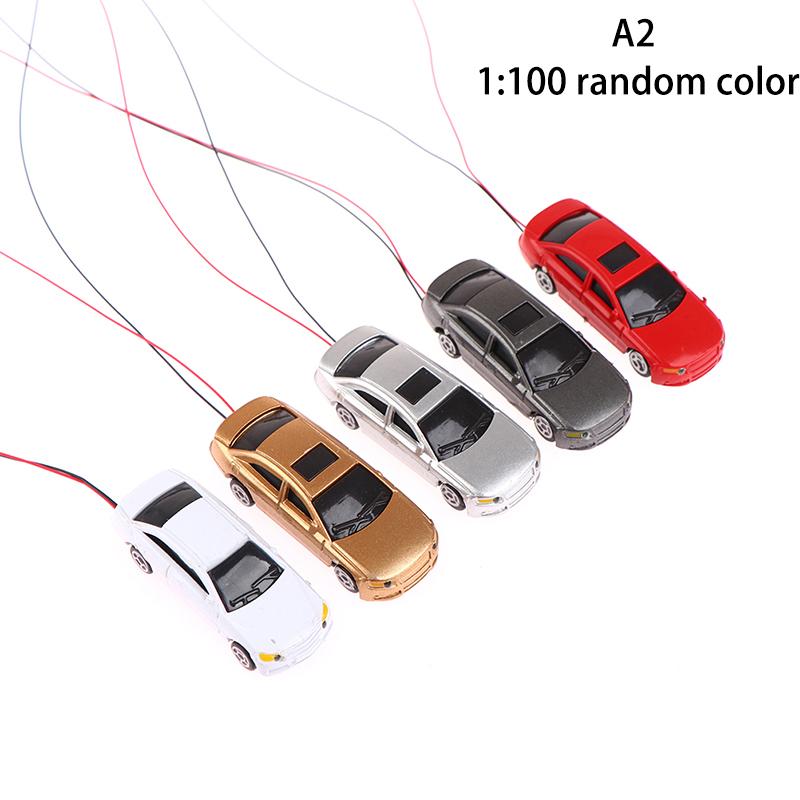 1:75/100/150/200 Пластиковые Модели Машин Со Светодиодными Огнями Микро Сцена Украшения Здания Аксессуары