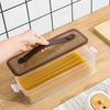Pasta Container with Handle Airtight Spaghetti Keeper Long Noodle Holder Canister