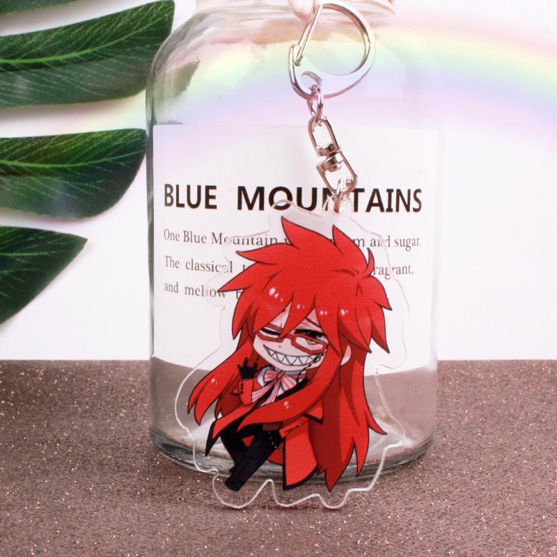 Cartoon Black Butler Keychain Acrylic Cosplay Pendant