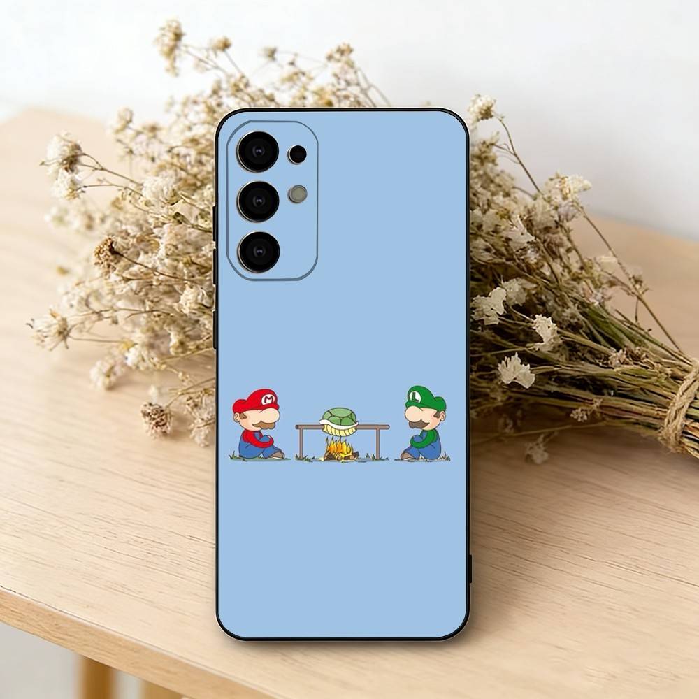 Funny Super Z-MarioS Bros Phone Case Black Silicone Soft For Samsung S25,S24,S21,S22,S23,S30,Ultra,S20,Plus,Fe,Lite