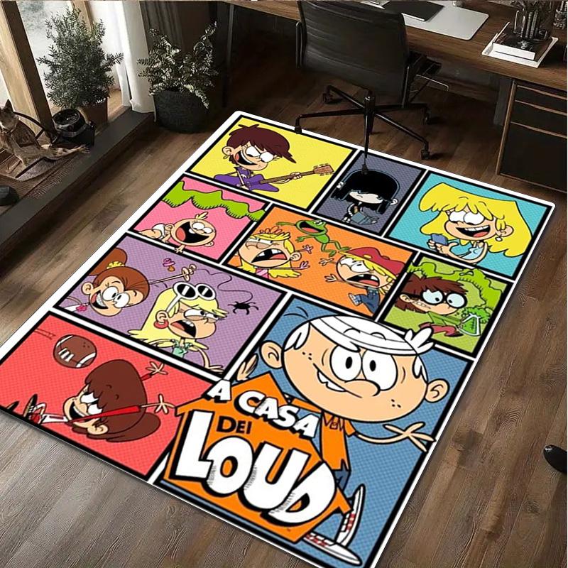 The loud house: Finn Jake's Adventure Home Rug - Office Carpet Room Rug Computer Chair Area Rug Holiday Gift