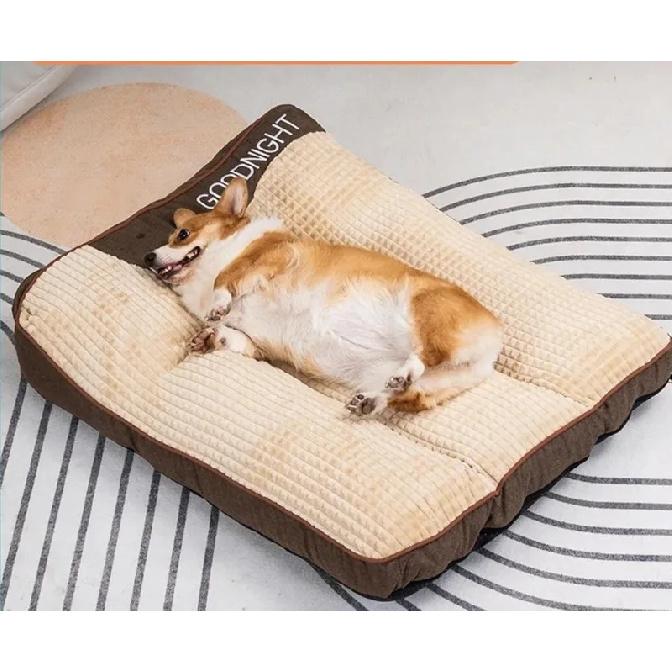 Cozy Plush Dog Bed Pet Sofa Cushion Soft Open Pet Bed Comfortable Sleeping Mat For Small Medium Large Dogs Cats Home