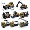 Alloy Simulation Construction Vehicle Children'S Toy Excavator Bulldozer Roller Forklift Crane Boutique Machine Pull Back Truck
