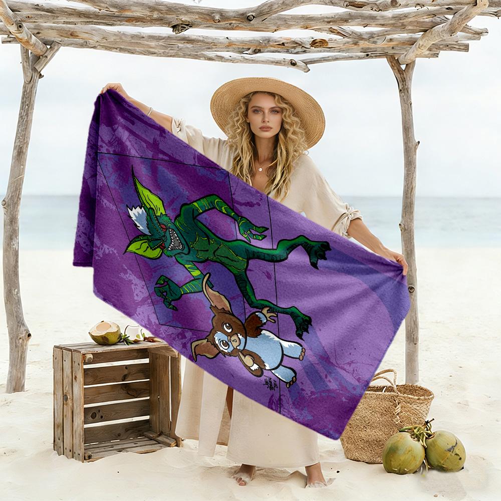Gremlins Beach Towel Super Soft Microfiber Quickdry Fabric Comfortable Lightweight