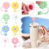 Straw Decoration 8Pcs Straw Tips Cover Straw Covers Cap For Reusable Straws Straw Protector