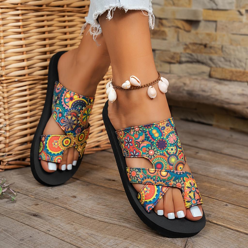 New Women'S Casual Stylish Large Size Flat Sandals, New Women'S Fashionable Casual Flat Slippers.