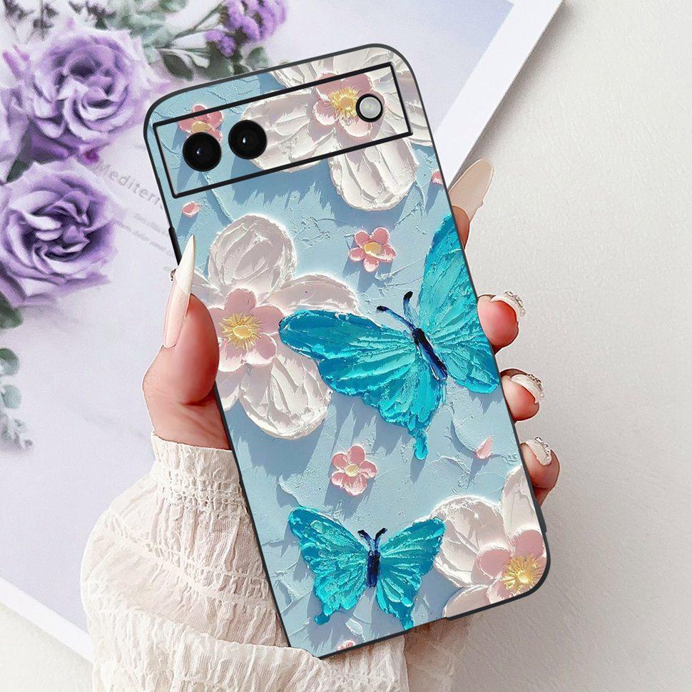 Luxury Painted Cover For Google Pixel 6A Case Soft Silicone Phone Case For Google Pixel 6A Google6A 2022 Back Cover 6.1"