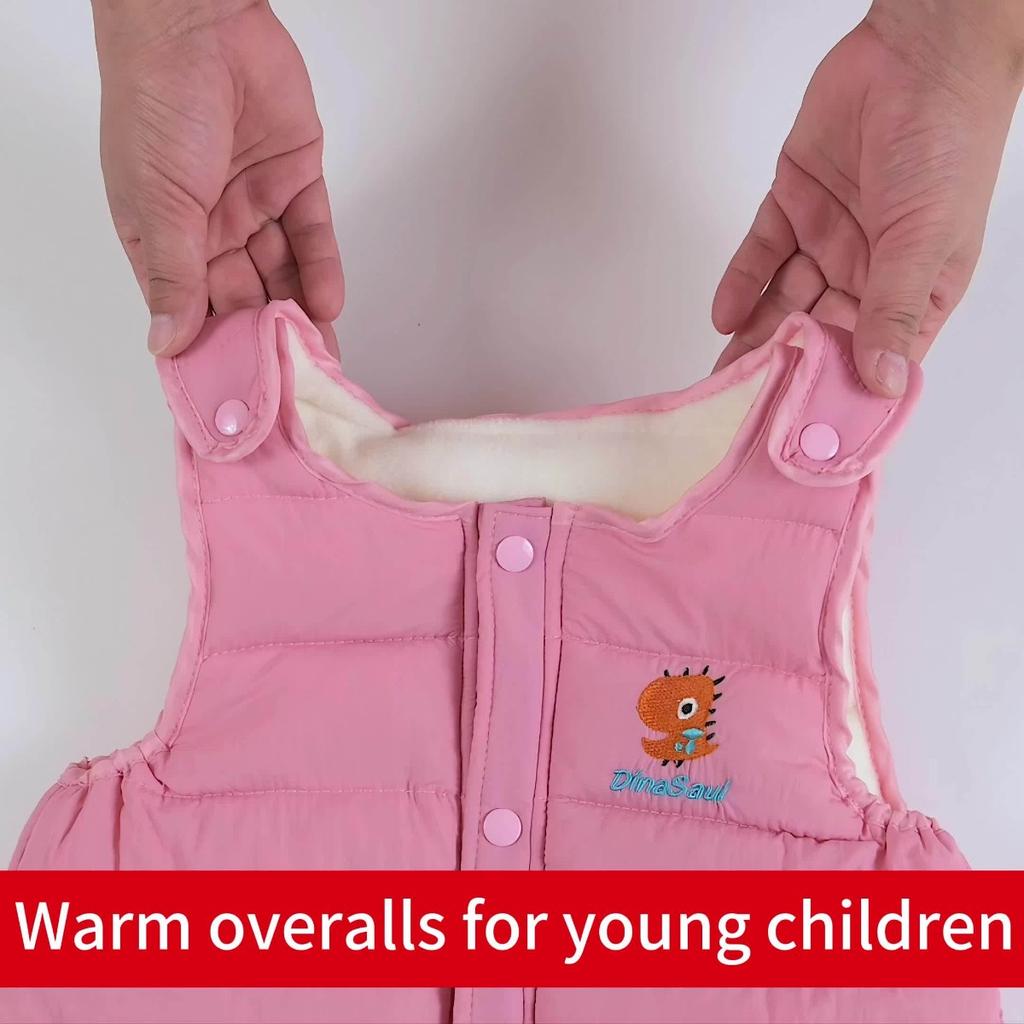 Baby Warm Fleece Lining Snow Pants with Pockets, Perfect Outdoor Leggings for Toddlers and Infants  In Winter, Ideal Choice for Outdoor Activities