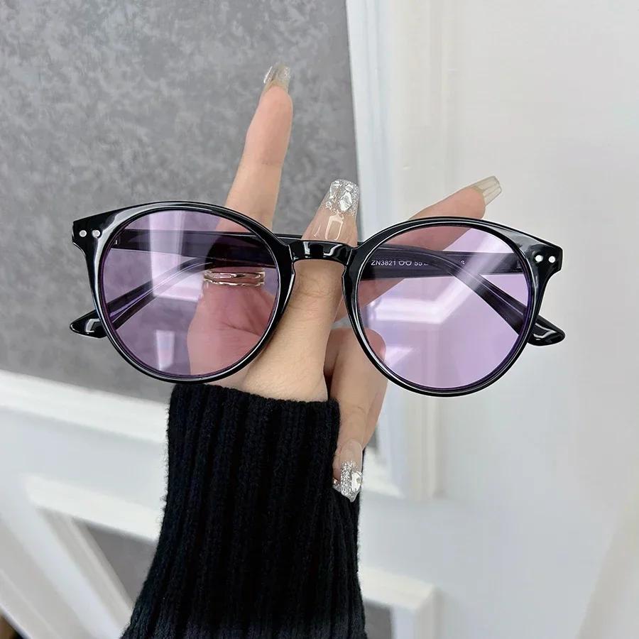 Модные однотонные овальные солнцезащитные очки Мужские Женские Дизайнерские брендовые Классические Винтажные Солнцезащитные очки Мужские Дорожные очки
