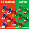 JOYFY 48 Pieces Christmas Assorted Stamps Kids Self-Ink Stamper for Christmas Party Favor Stocking Stuffers Crafts School Prizes