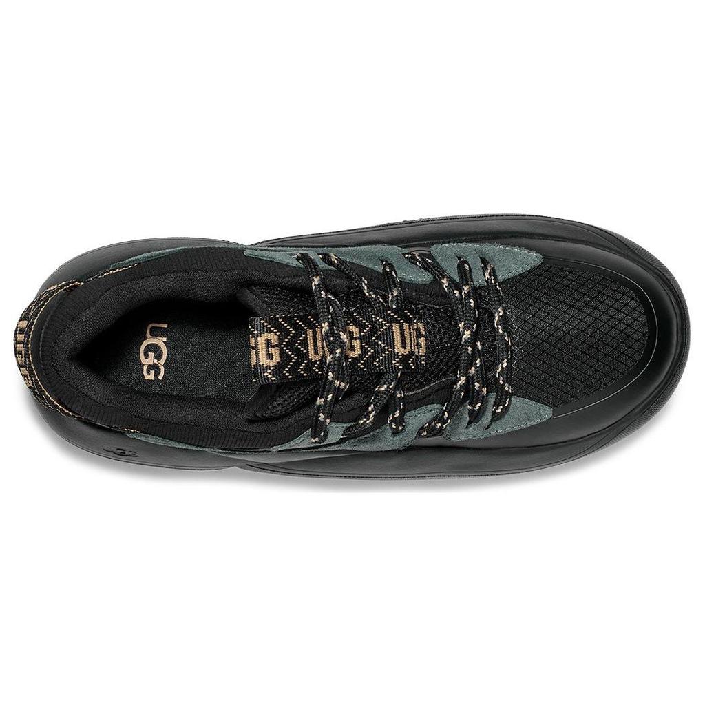 UGG Кожаные простые легкие повседневные туфли с низким верхом, женские повседневные туфли черного цвета 1152734-BLCKR