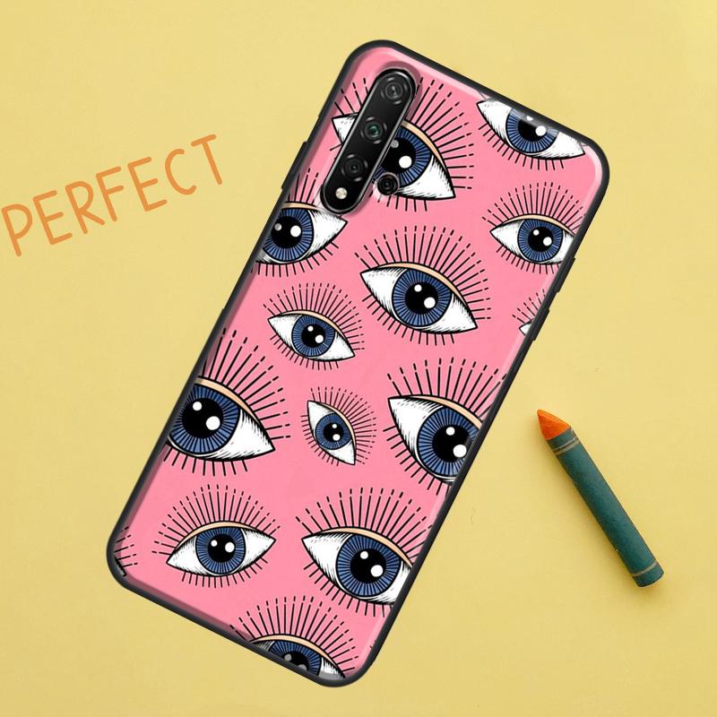 Страшные Глаза Лица Для Huawei Nova Y91 Y70 Y72 Y73 Y60 Y90 Y61 8i 7i 11i 12i 12s 9 10 SE P20 P30 P40 Lite Чехол