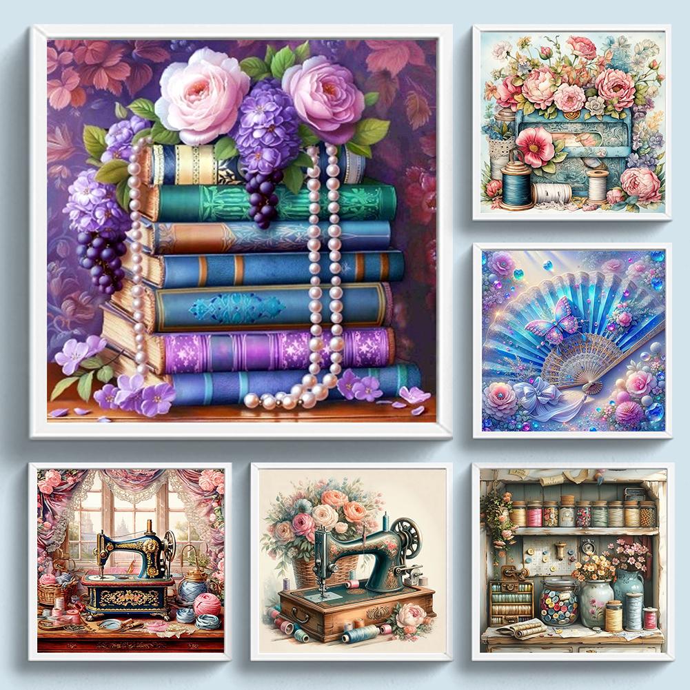 Полный комплект для вышивки крестом из эко-хлопка 11CT Printed Flower Art