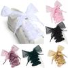 1Pair 110cm Fashion Organza Ribbon Sport Shoes Sneakers Bowknot Flat Shoelaces