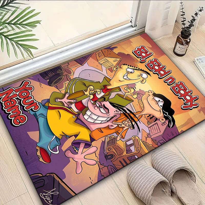 Custom Name Rug Edd Eddy Adventure Area Rug Suitable for Indoor And Outdoor,Carpets for Homes, Offices,Living Rooms,Home Decor,Christmas Gift