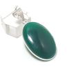 Natural Green Onyx Gemstone 925 Sterling Silver Jewelry Pendant 1.69" S7O77