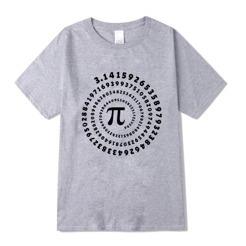 Funny Pi Design Print Casual Loose O-neck Men T Shirt Print Cotton Short Sleeve T-shirt Male Tees Y2K Tops Unisex