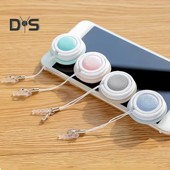 2Pcs Fingerprint Eraser Balls for Screens Washable Reusable Screen Cleaner Portable Fingerprint Proof Screen Cleaner Smartphones Tablets TVs Glasses