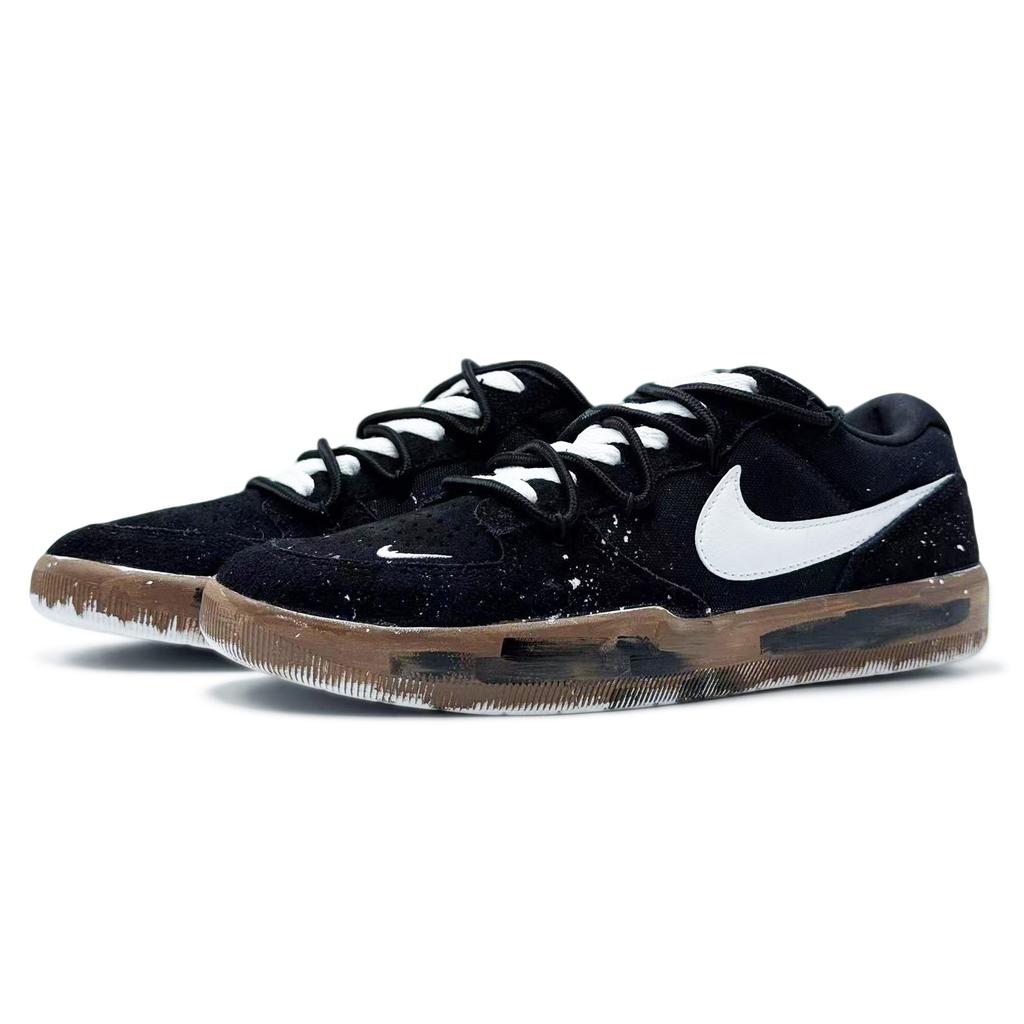 Nike SB Force 58 Western Haruno Abrasion Resistant Low top Skateboard Shoes Unisex Black CZ2959-001(Team92-)