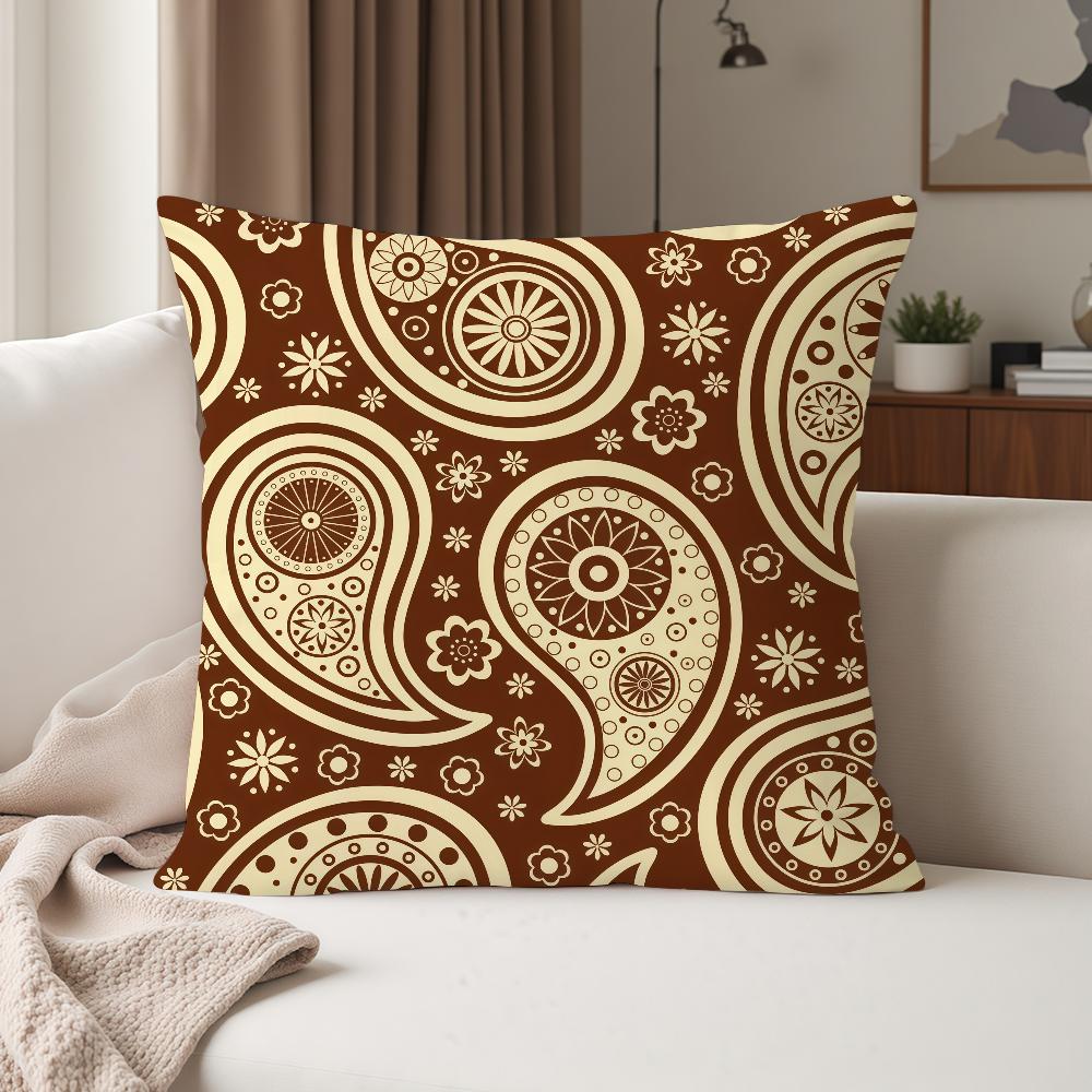 Classic Design PPaisley Pillow Case Suitable For Bedrooms Living Rooms Cars Home Decoration