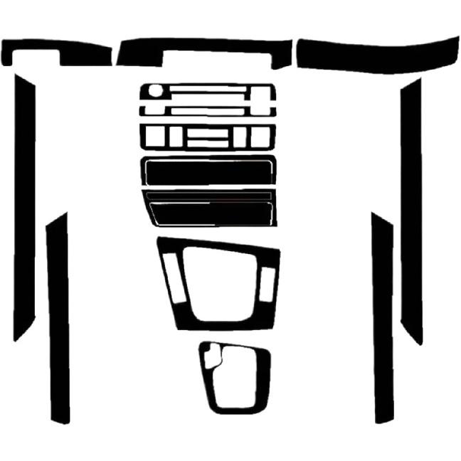 Молдинг салона автомобиля, отделочная полоса, совместимая с BMW- 3 серии/E46 1998-2005, наклейка из углеродного волокна на приборную панель, аксессуар для салона автомобиля