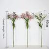 Realistic 3 Heads Lily Artifiical Flowers Multicolor Double Layers Artificial Flower PU Washable Fake Plants Wedding Supplies