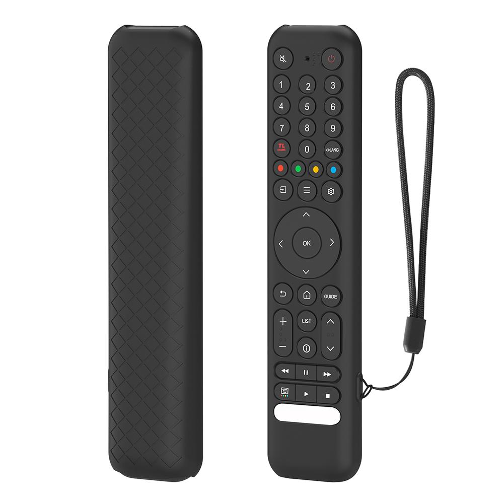 Silicone Remote Case for TCL RC716/RC833 GUB1 TV Remote Control Case Anti-Slip Remote Protective Case Shockproof Silicone Sleeve