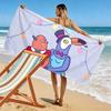 Tuca & Bertie Print Beach Towel, Large Soft Quick Dry Towel for Beach Camping Swimming