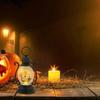 Festival Creative Decor Gifts Retro Kerosene Lamp Halloween Hanging Ornaments Small Oil Lamp Lantern Halloween Crafts Accessory