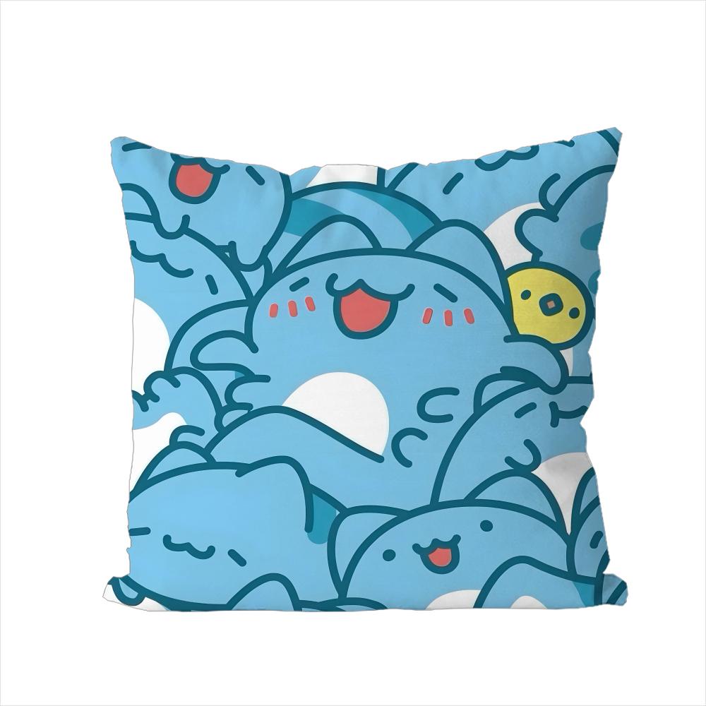 BBugcat Capoo Pillow Case For Car Sofa Decorative Home Doublesided Print Plush Square Throw Pillow Cushion Cover