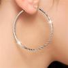 New 925 Sterling Silver Earrings 5cm /3cm Car Flower Fashion Earrings Dress Women Jewelry Gift