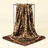 90x90cm Leopard Print Square Scarf Women's Hijab Head Wrap Scarf Shawl Neck Kerchief Head Bands Foulard Female Scarfs