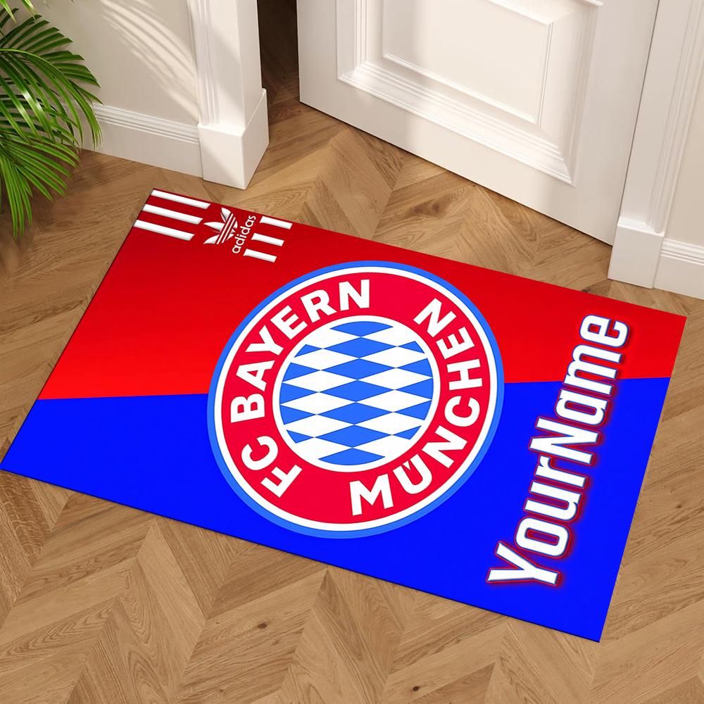 Bayern Munich Personalized Name Area Rug Perfect for Hallway Dormitory Living Rooms Bedrooms Antislip Carpet Office home decor